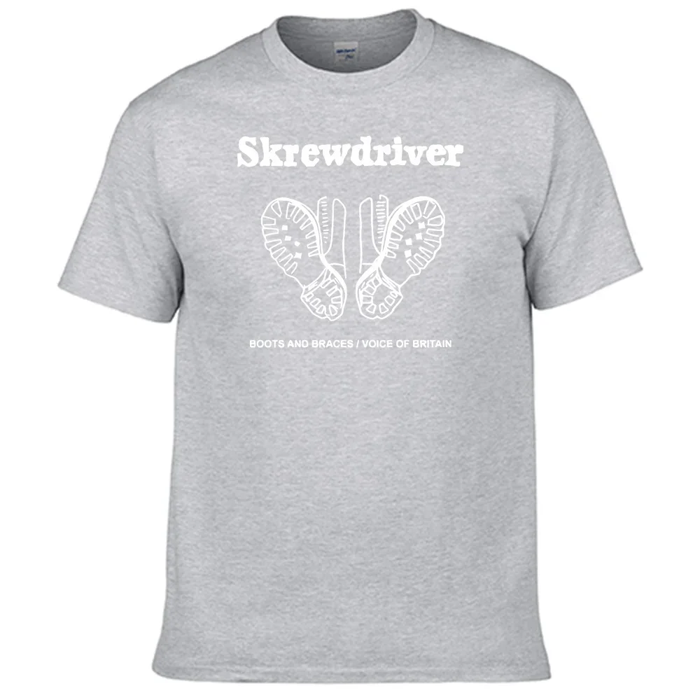 Band Skrewdrivers T Shirt 100% Cotton Men Shirt N01