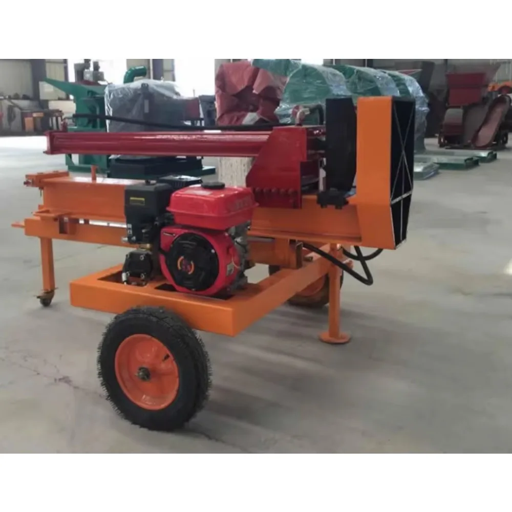 Portable Electric Hydraulic Wood Cutting and Logging Machine Horizontal and Vertical Log Splitter Wedge Equipment