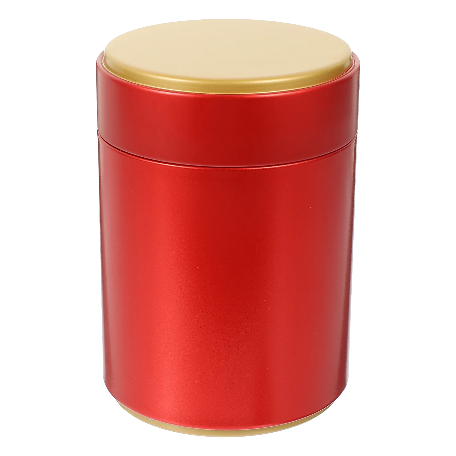 Tinplate Tea Kettle Canister Decorative Red Coffee Container Airtight Loose Jar Multipurpose Storage Candy