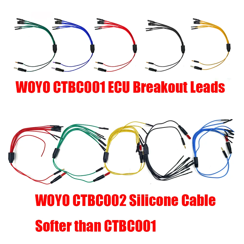 

Кабель-переходник WOYO CTBC001/CTBC002 для ЭБУ, 8-контактный, для автомобильной диагностики и подключения осциллографа