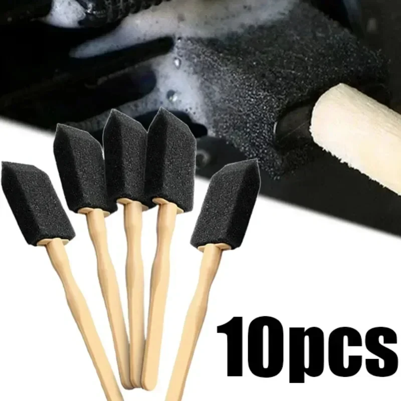10/20/40/60pcs Car Air Outlet Cleaning Sponge Brush Interior Detailing Dust Removal Airs Conditioner Grille Cleaner Brushes