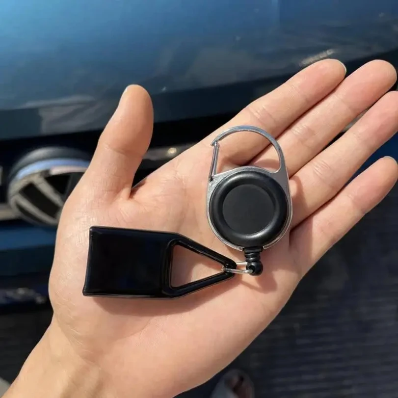 Retractable Keychain Lighter Protective Sleeve Holder Clip Portable Safe Stash Cover Smoking Accessory For Outdoor Daily Carry