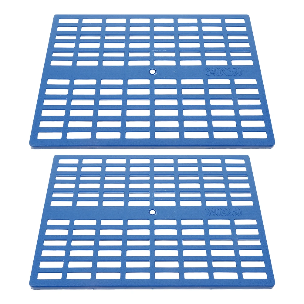 

2 Pcs Small Animal Foot Pads Bunny Feet Floor Mats for Cage Artificial Abs