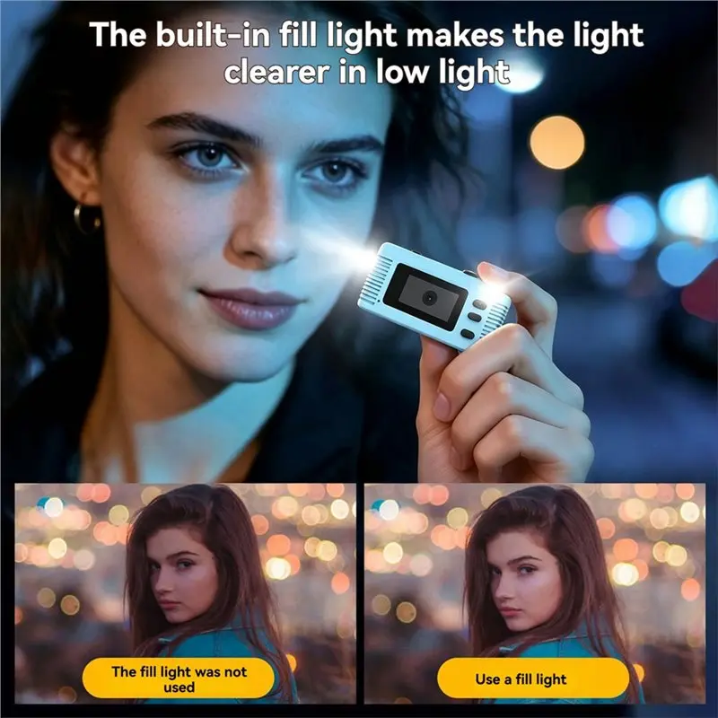 [NEW A09R!】 Thumb Size Digital Camera HD Keychain Camcorder Recorder 1920X1080 30Fps Portable TFT LED Screen For Kids Gift