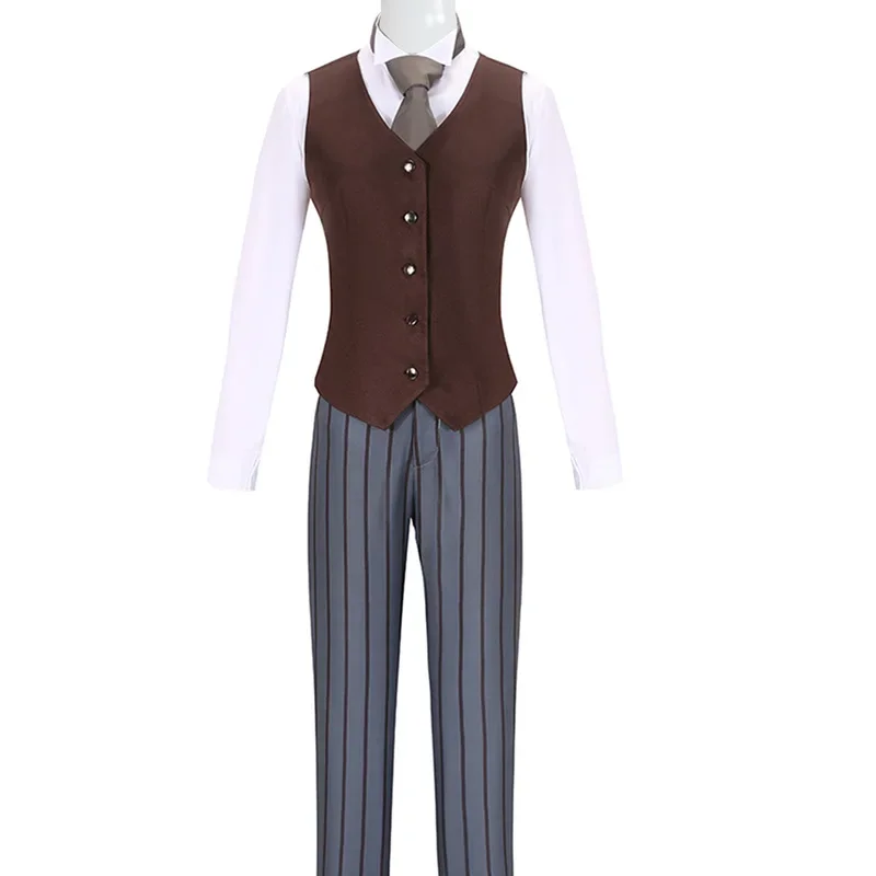 New 2025 Male Masquerade Victor Cosplay Dark Costumes Zombie Corpse Ghost Bride Dress Halloween Vampire Scary Witch Hallo RQR90