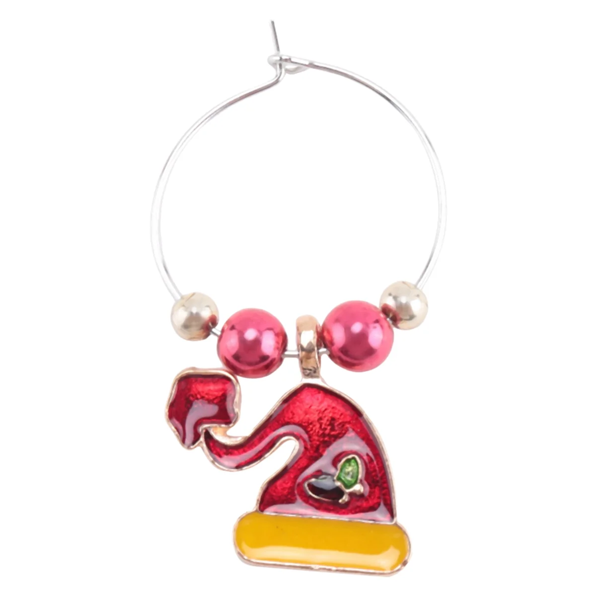 مجموعة سحر كأس النبيذ مكونة من 6 علامات كوكتيل وكؤوس الشمبانيا وزينة عيد الميلاد ST