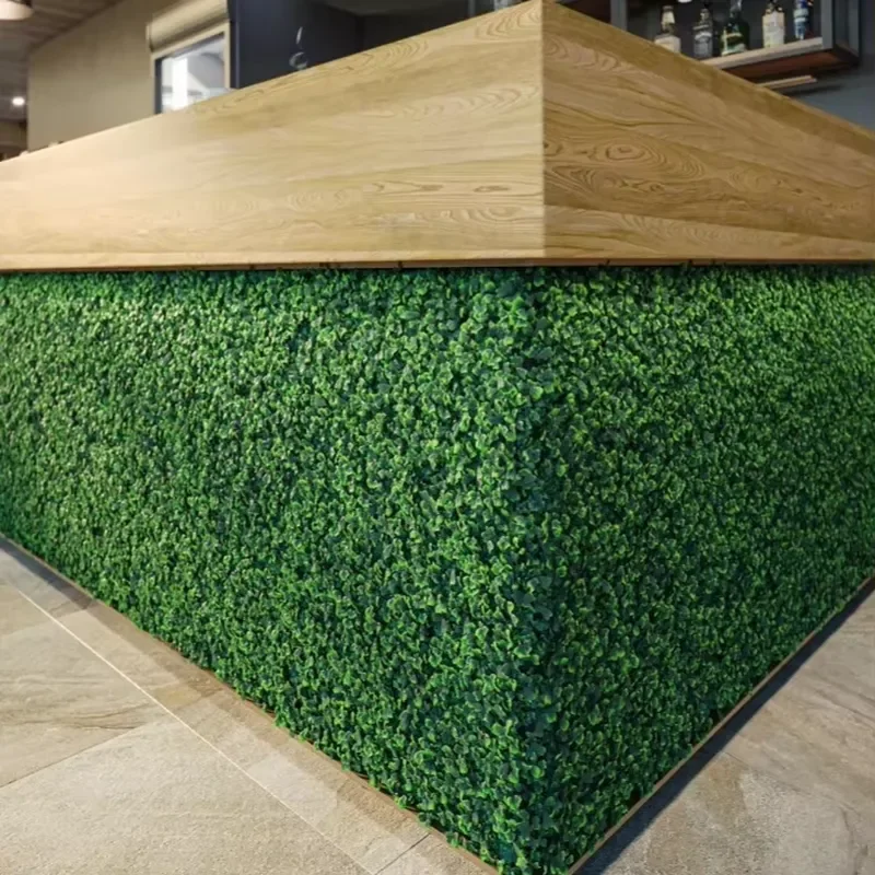 Faux Boxwood Hedge Roll Artificial Plant Wall Panels Water Resistant & UV Resistant Indoor/Outdoor Use