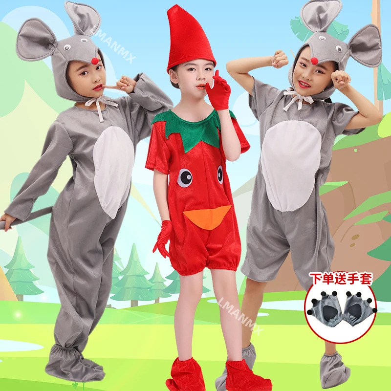 Disfraz de actuación de ratoncito para niños, disfraz de animal de gatito, disfraz de actuación de ratón de campo