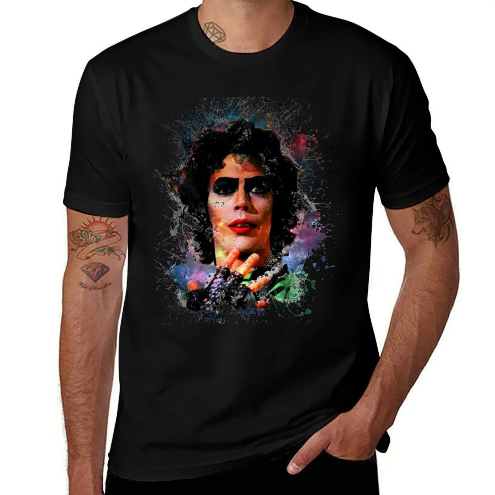 

Dr. Frank N Horror T-Shirt quick-drying oversized graphic tee baggy shirts topping cotton t shirt men