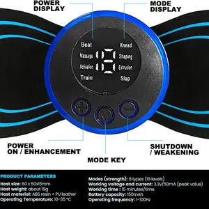 Elektrische Nackenmassage zur Entspannung, Halswirbel, Massage -Patch, Muskelermüdung, tragbare Trage, EMS 10 Hauptverkaufsmassage im Nacken - №10