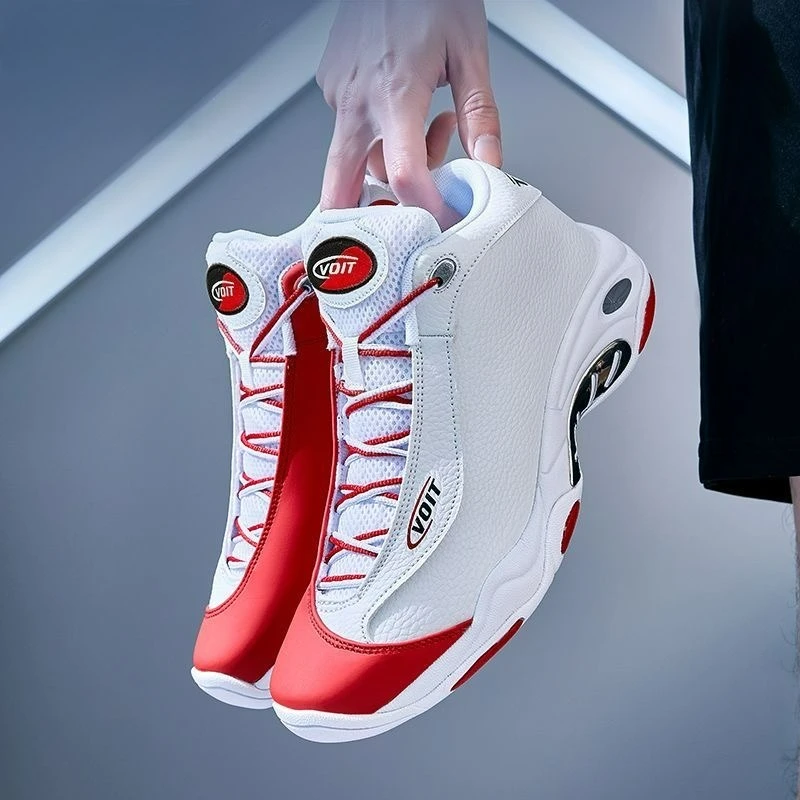 Super coole Basketballschuhe für Herren, Designer-High-Top-Trainingsschuhe für Herren, Outdoor-Basketball-Sneaker, Herren-Sportschuhe aus Leder – Detail 4