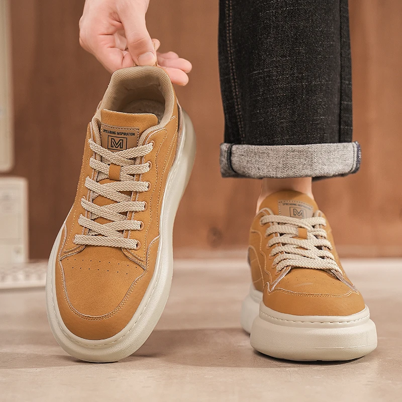 

Men's fashion thick-soled anti-slip, wear-resistant, casual and comfortable sports shoes for autumn 2025