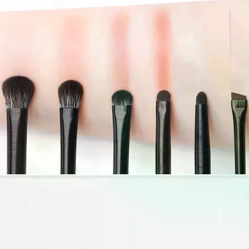 6PCS Eyes Makeup Brushes Set Professional Soft Contouring Eyeshadow Eyeliner Eyebrow Brush Women Facial Beauty Cosmetic Tool