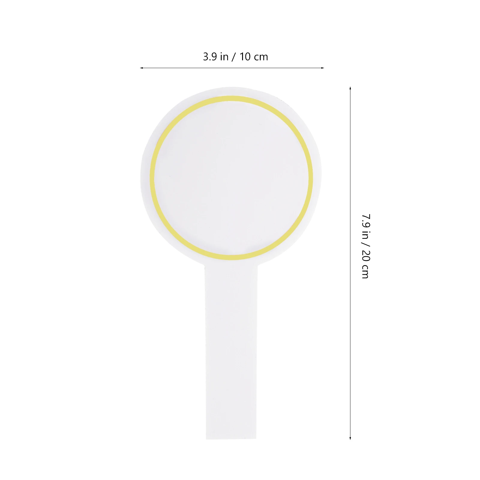 6개입 빈 투표판 휴대용 폼 핸드헬드 화이트보드 재사용 가능한 건식 지우기 패들 단면 점수판 학생 경매용