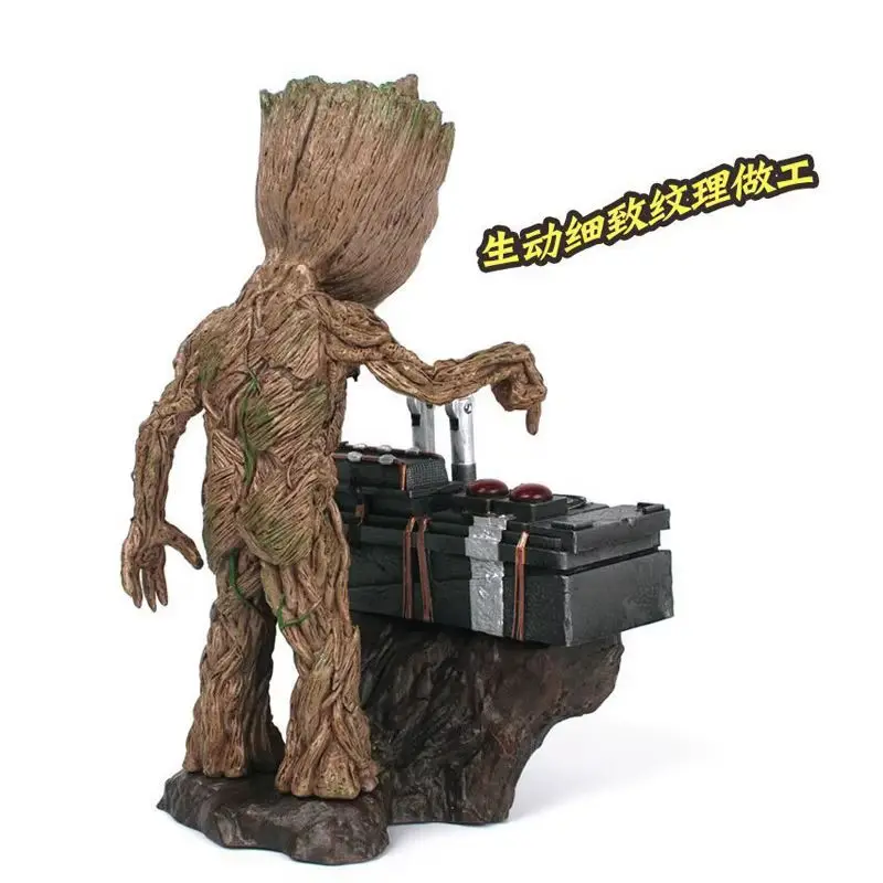 Marvel Strażnicy Galaktyki Vol. Figurka Groot, model statuetki, Avengers, uroczy mały drzewny ludzik, zabawki kolekcjonerskie, prezenty dla dzieci