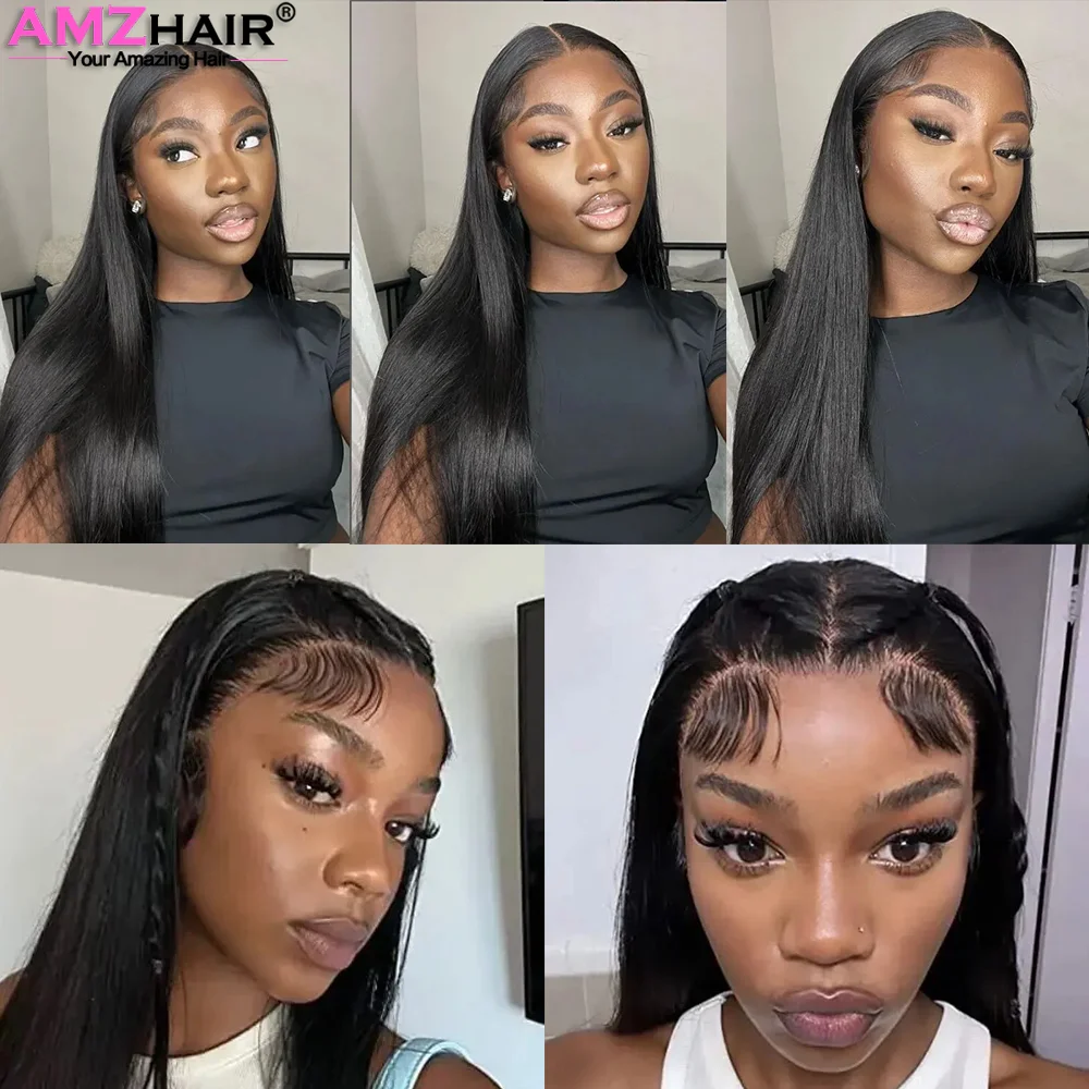 100% شعر بشري خام 13x6 Hd الدانتيل الباروكة الأمامية مستقيم الدانتيل شعر مستعار أمامي 30 36 بوصة 4x4 Hd الدانتيل غلويليس شعر مستعار لا الغراء الشعر البشري #5