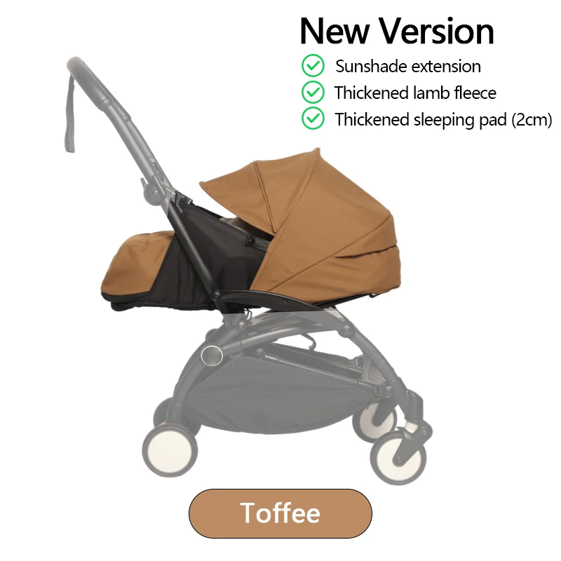 Stroller Accessories 0+ Newborn Pack Fit YOYO/YOYO2/YOYA Sleeping Basket 0-6M Baby Birth Nest Winter Warm NOT Include Stroller