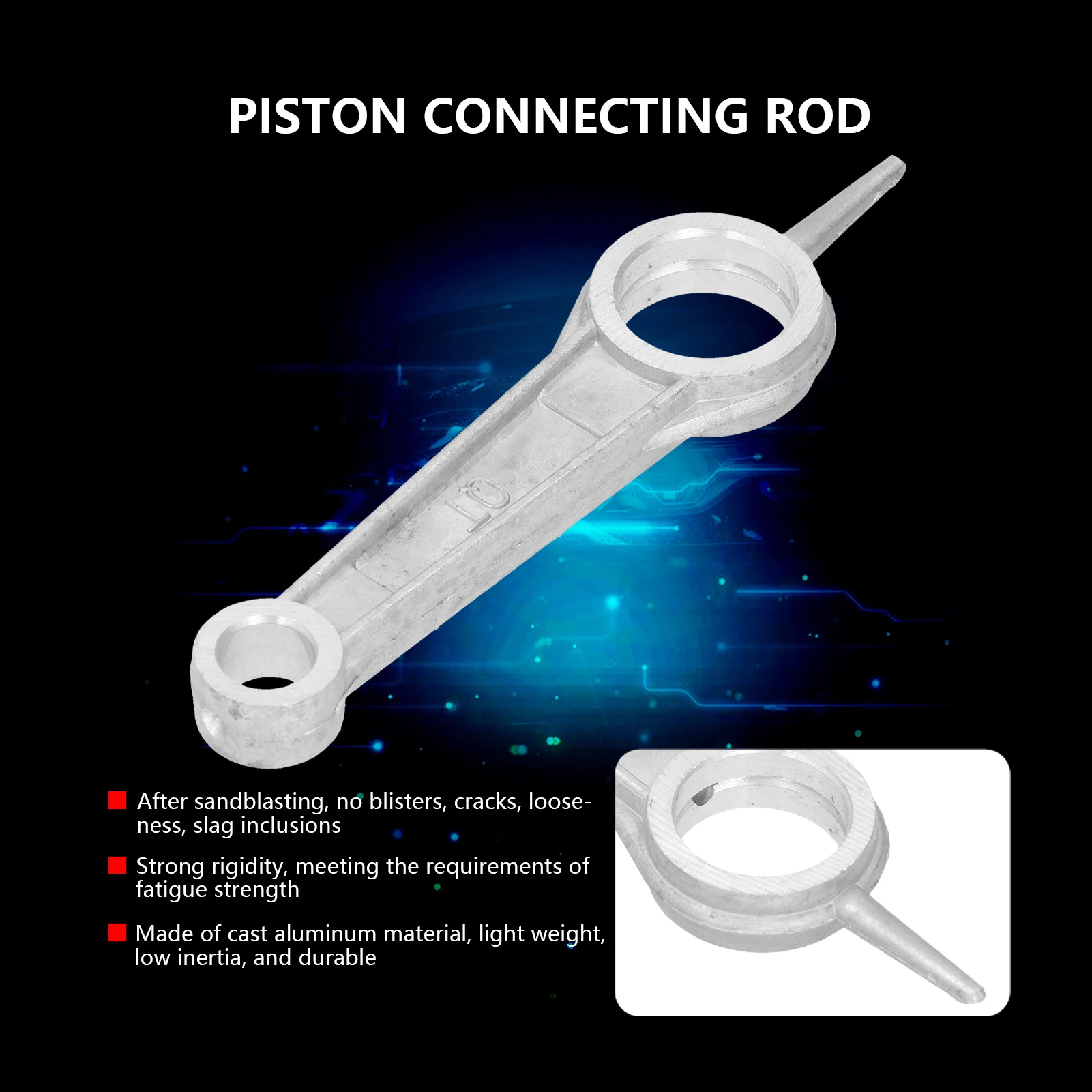 Connecting Rod Sandblasting Treatment No Blisters Small Inertia Light Weight Durable Air Pump Parts