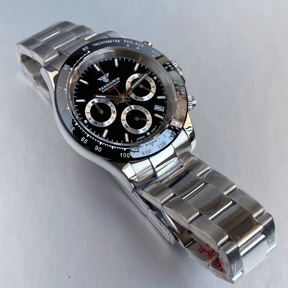 Tandorio New Luxury Dress 39mm Sapphire Multi Functional Japan