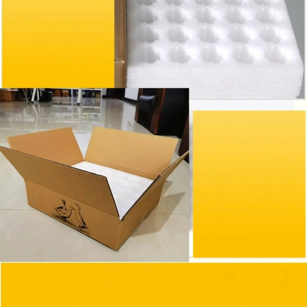 Durable Pearl Cotton Egg Tray EPE Foam Liner For Duck Goose Peacock Egg Safe Postal Shipping Logistics Packing