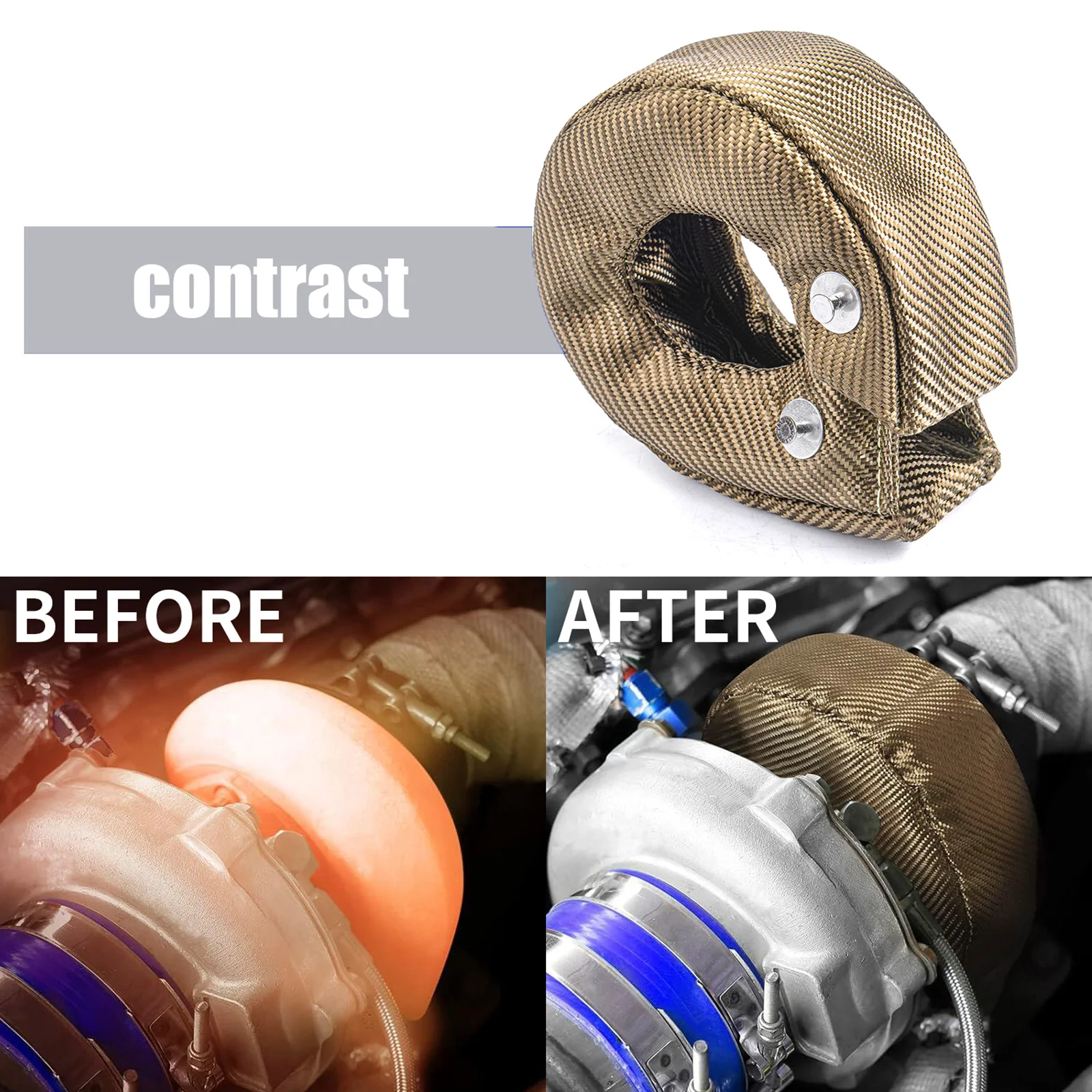 Bouclier thermique turbo en ti - Turbo Heat Shield Blanket Titanium T3 T4 avis et prix