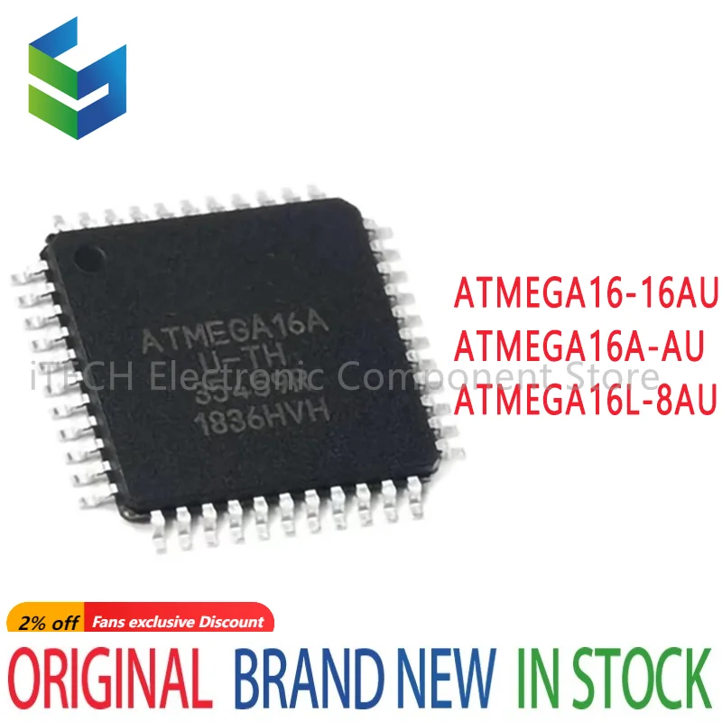 1PCS ATMEGA16-16AU ATMEGA16A-AU ATMEGA16L-8AU ATMEGA16 ATMEGA16A ATMEGA16L ATMEGA IC MCU Chip New