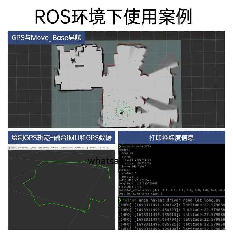 GPS Beidou Positioning Module, Satellite Navigation BD Dual-mode ROS Robot IMU Inertial Navigation Module, Attitude Sensor