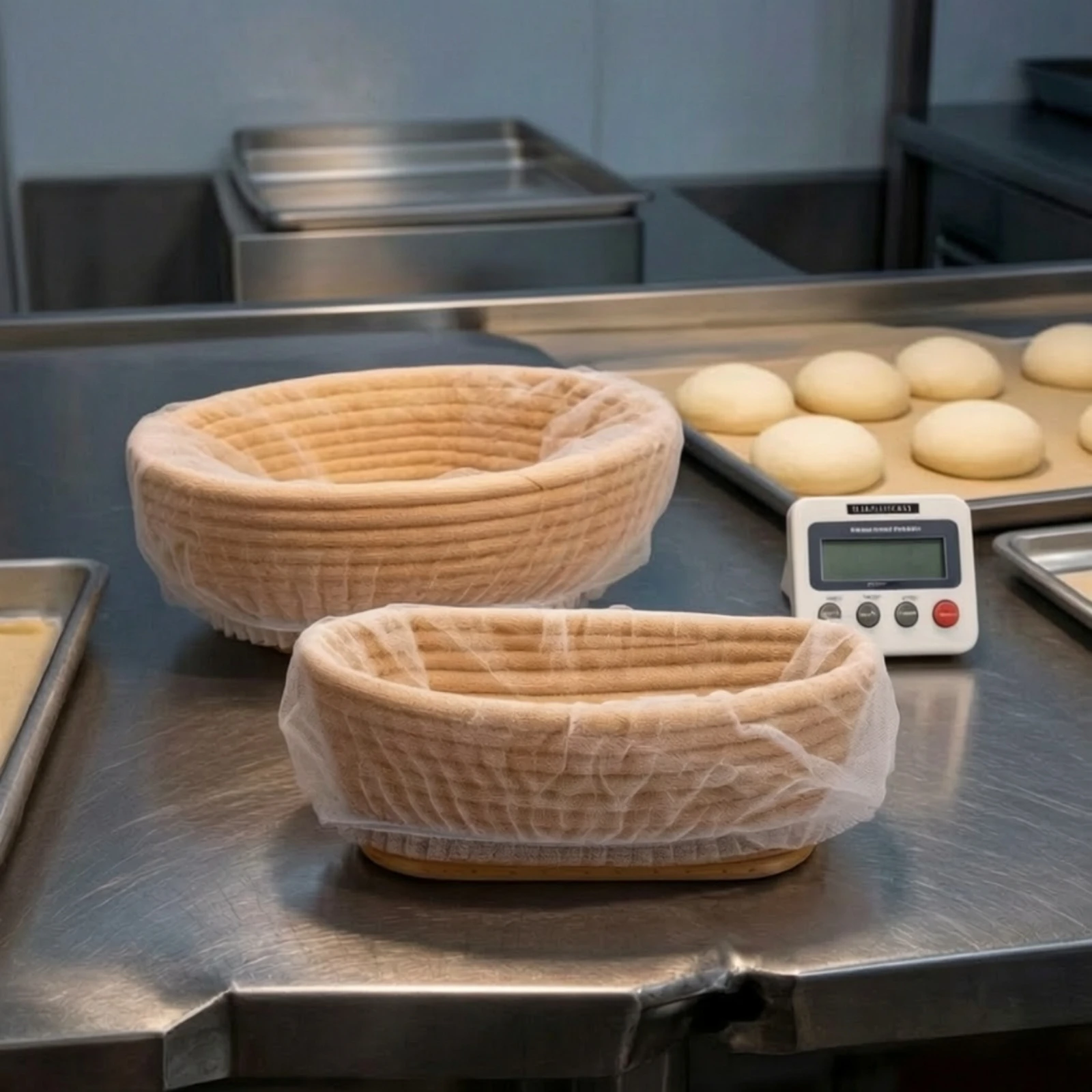 50 Pieces Bread Proofing Basket Cover Non-Woven Bread Proofing Basket Liner Disposable Kneaded Mixture Cover Nonwoven