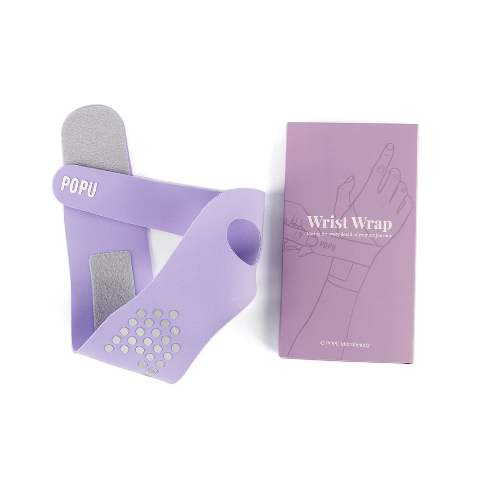 

POPU PMU Wrist Support Wrap – Anti-Fatigue, Self-Adhesive Grip Tape for Long Tattoo & Permanent Makeup Sessions