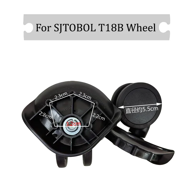 

For SJTOBOL T18B Universal Wheel Replacement Suitcase Silent Smooth Shock Absorbing Durable Convenient Accessories Caster Wheels