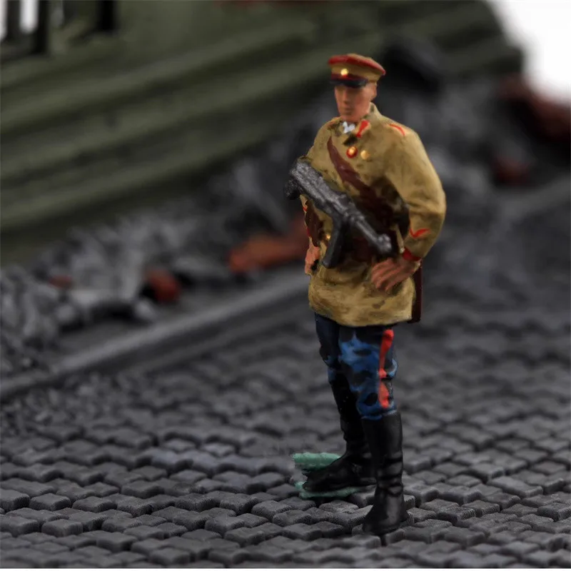 Model w skali 1:72, 1 sztuka, figurka akcji komisarza politycznego Armii Czerwonej ZSRR, akcesorium do scen DIY, kolekcja do ekspozycji.