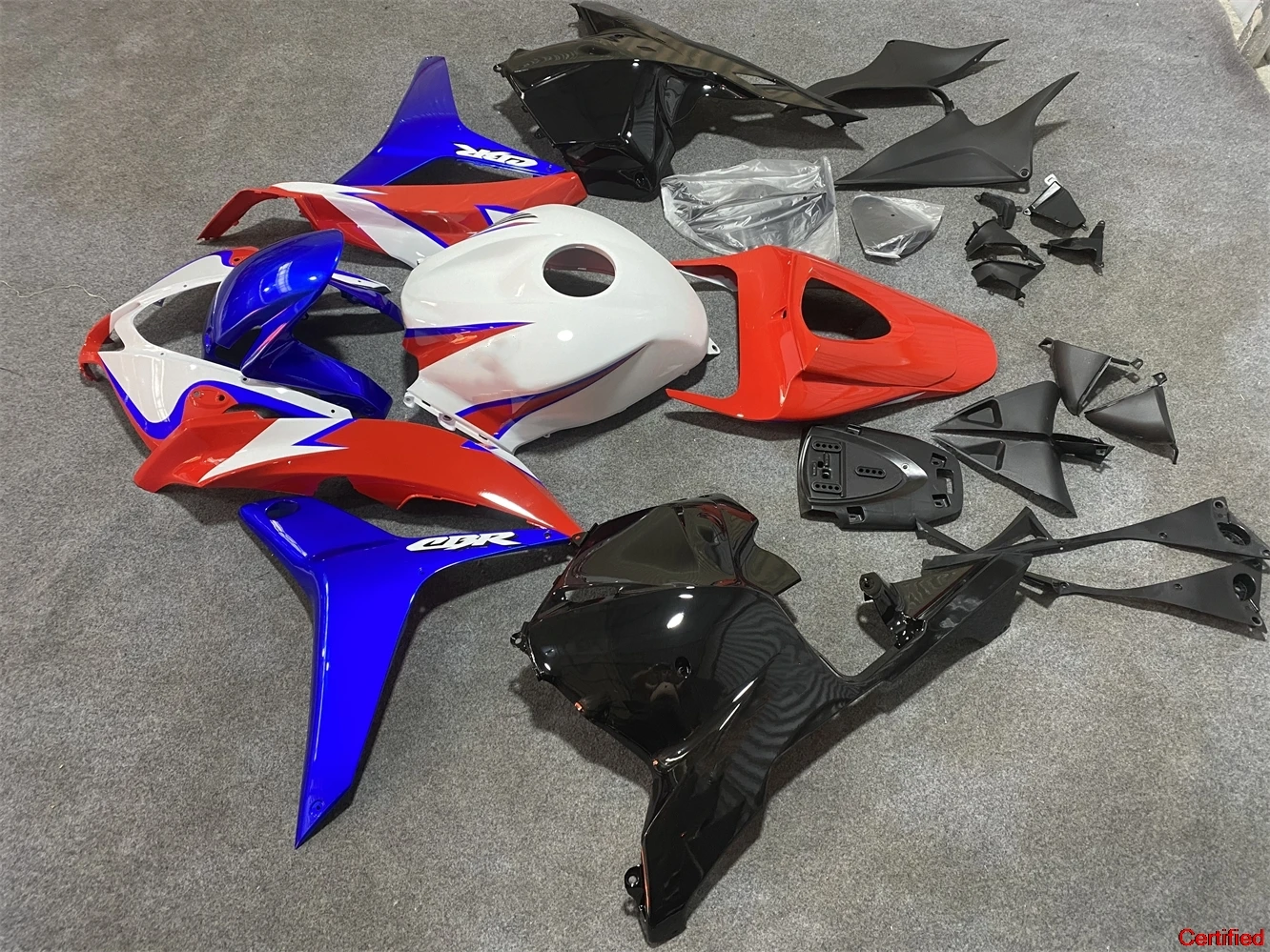 

Комплект обтекателей для мотоцикла, подходящий для CBR600RR F5 2009 2010 2011 2012 09 10 11 12, комплект кузова, черный, белый цвет