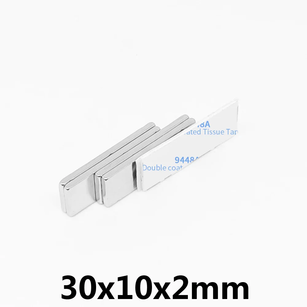 20x10x1mm Block Magnets 30x10x5 Rectangular Magnet With Self - Adhesive Tape 20*10*1 For Home Refrigerator,Office,DIY 30*10*1