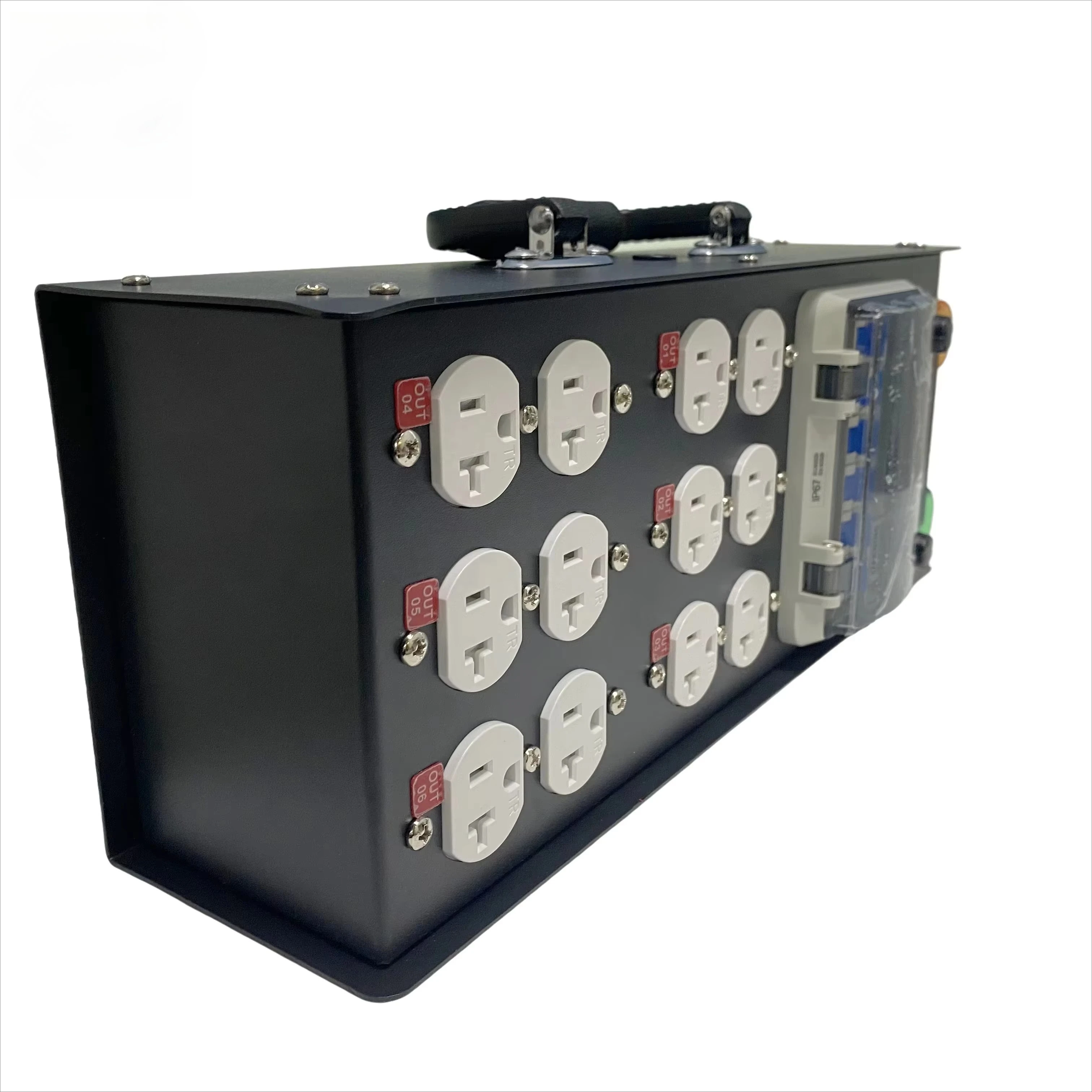 

50A Input with 6 Channels L5-20 Outputs Portable Power Distribution Box
