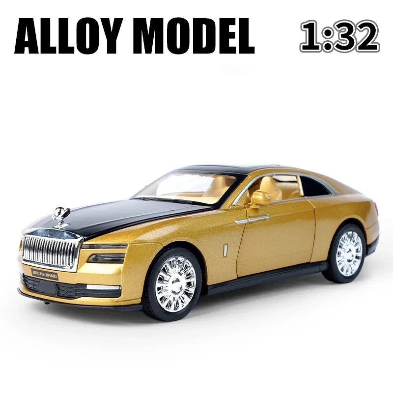 

1:32 Rolls Royce Spectre, модель автомобиля из сплава, игрушечный автомобиль, литье под давлением, металлическое литье, звуковой и световой автомобиль, игрушки для детей, модный орнамент
