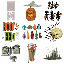 Moonlight Cutting Dies Halloween Pumpkin Metal Die Cuts For DIY Scrapbooking Album Card Making Decoration Paper Craft