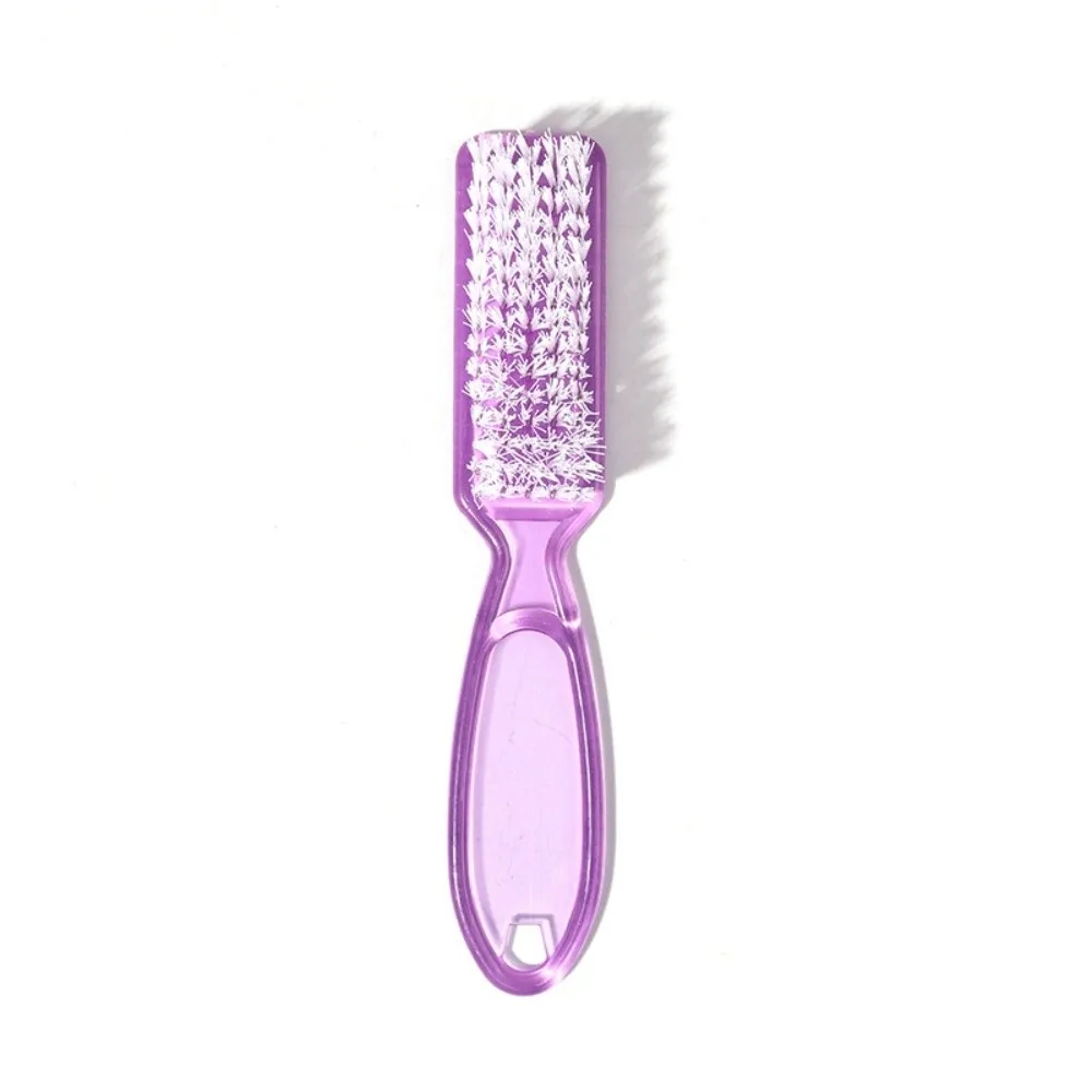 Professional Transparent Nail Art Brush Plastic Handle Remove Dust Men Hair Comb Cleaner Tool Barber Shop Brush Beauty Salon