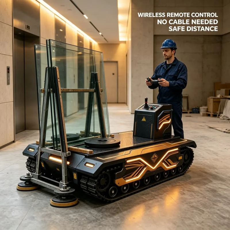 Remote Control Electric Roller Machinery Skates 20 Ton Self Propelled Load Moving For Construction Site Heavy Material Transport