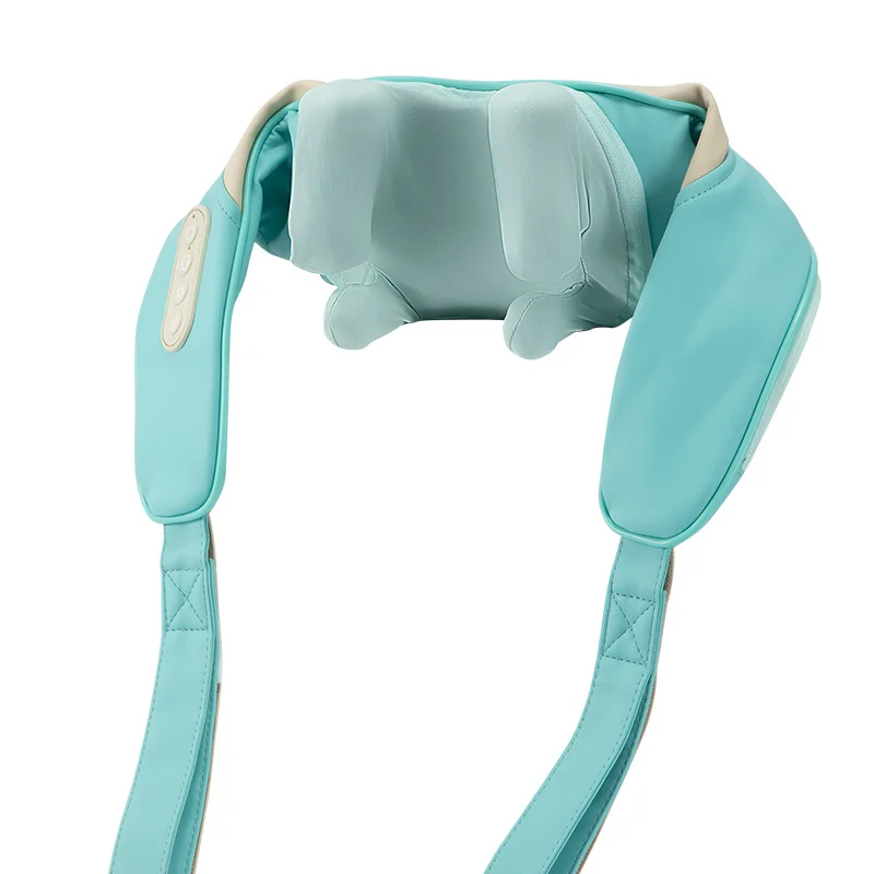 Deep kneading intelligent wireless acupressure electric neck and shoulder massager timing control music function hand design