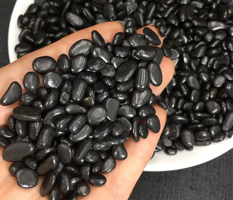 Wholesale 100grams Polished SHUNGITE STONE Tumbled Shungite Beads,Energy Balance,5-8mm