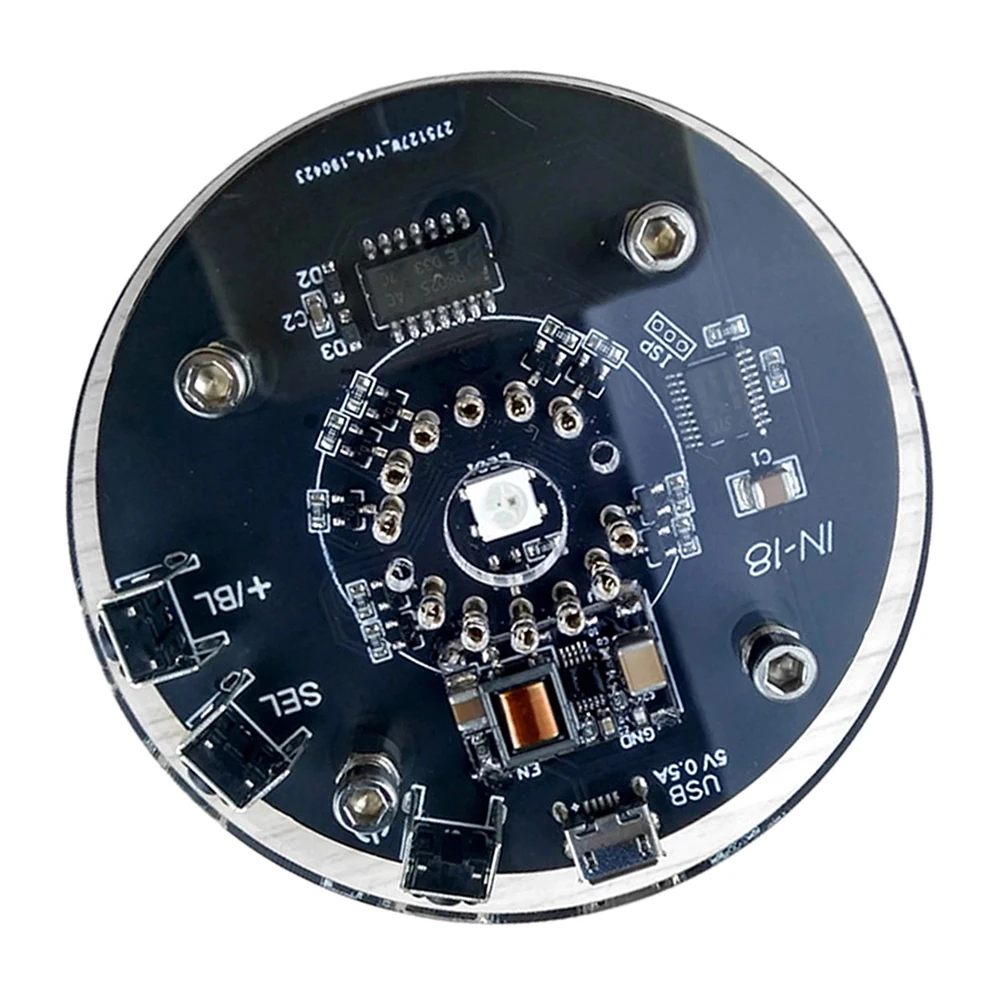 IN-18 Vintage Glow Tube Clock with Pre Installed PCB Backup Battery and 12/24 Hour Display for Desk Placement or Display Case