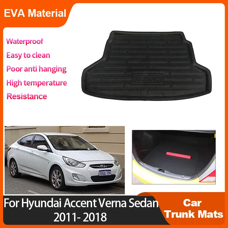 

Trunk Mat For Hyundai Accent Verna Solaris Sedan Hatchback 2011 2012 2013 2014 2015 2016 2017 2018 Car Accessorie EVA Anti-dirty