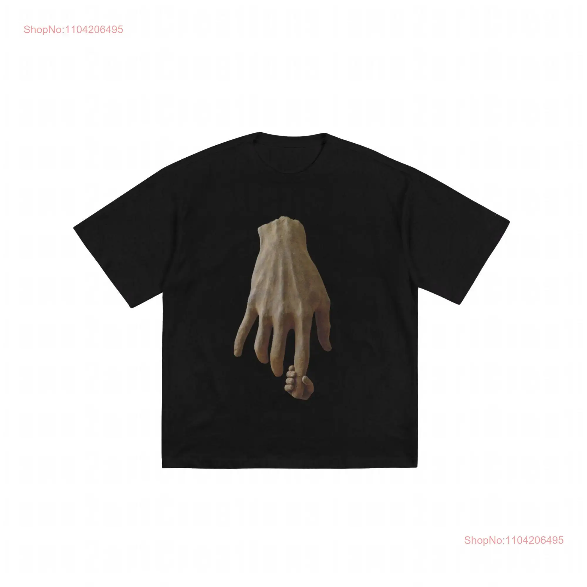 Minimalist Hand Holding Finger T Shirt Touching Design Symbolizing Care and Connection Heartfelt Emotional Art Symbol of Love