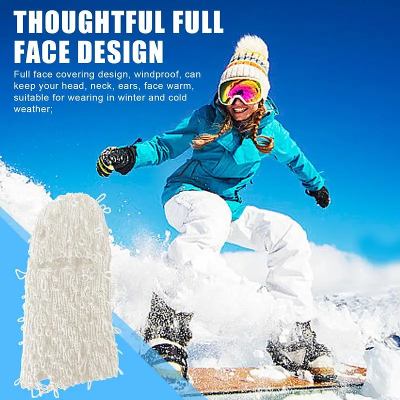 Distressed Winter Hat Thermal Windproof Head Protection Winter Supplies For Snowboarding Ice Skating Walking Climbing Camping