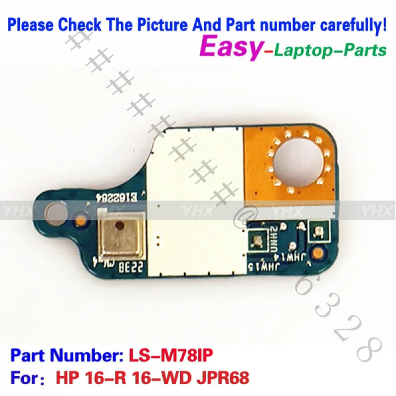 SSS+New Power Board For HP 16‑R 16‑WD P/N JPR68 LS‑M78IP Laptop Replacement Repair Part