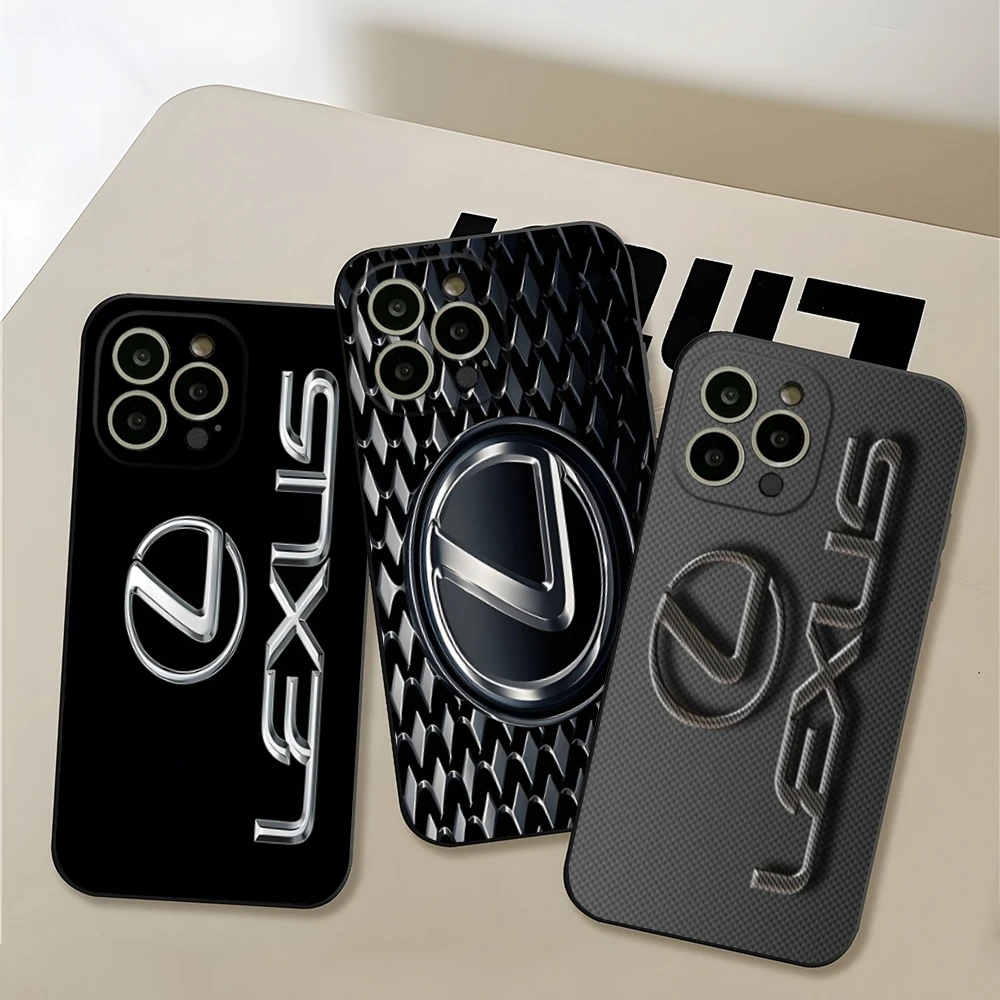 L-Lexus Auto-Handyhülle für iPhone 17 Pro Max 15 14 Pro 16 Plus 13 Mini 11 12 Xr X Xs 7 8 Plus Rückseiten-Cover