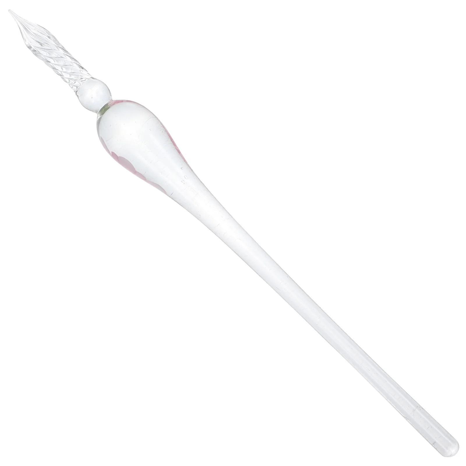 Caneta de mergulho de vidro artesanal, caneta transparente para prática de caligrafia, assinatura de cristal requintada, presente para aniversários, graduações, festivais