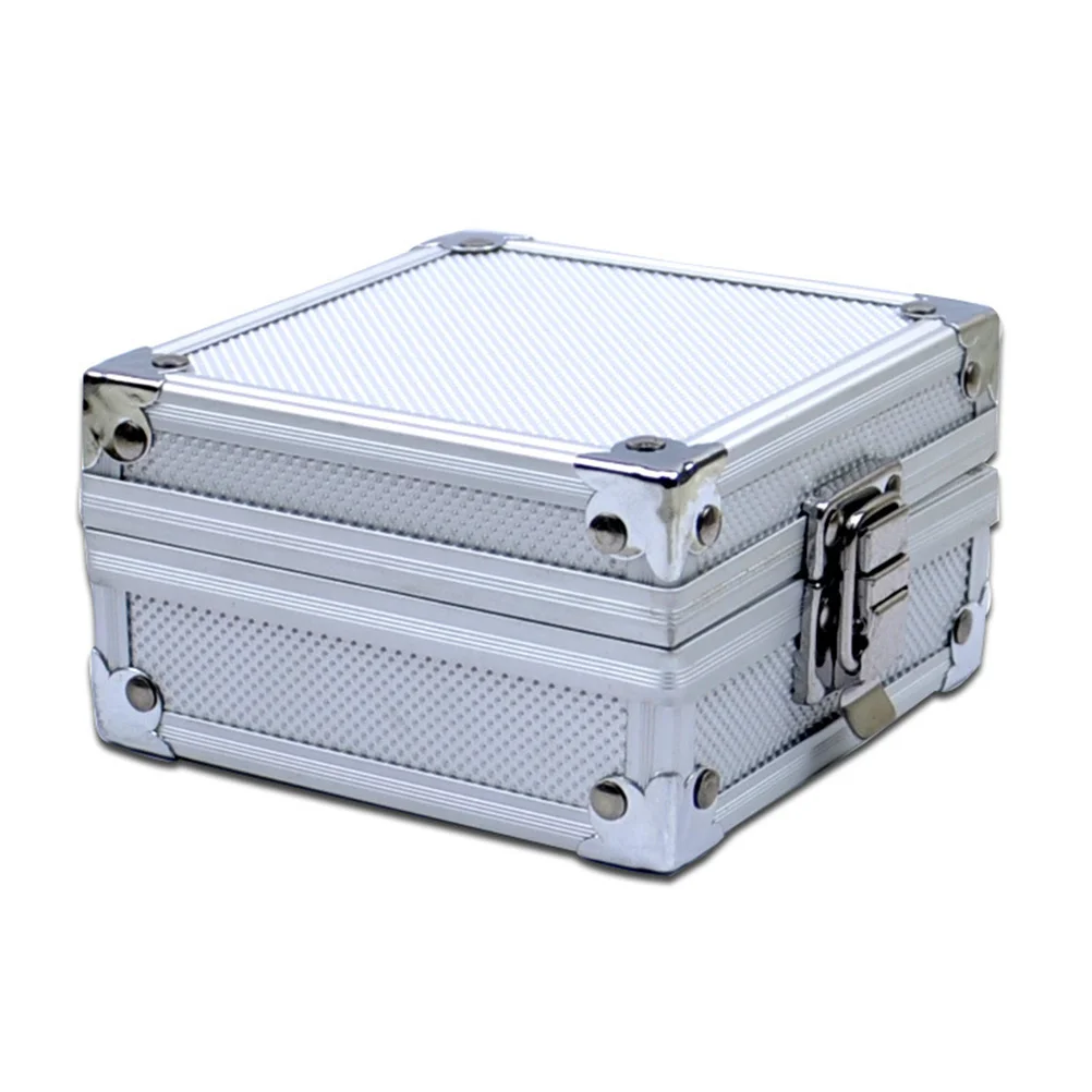 

Machine Box Aluminum Alloy Case Storage Kit Carry Container Padded Sponge Tray Lock 11011060mm Compact Organizer for Tools