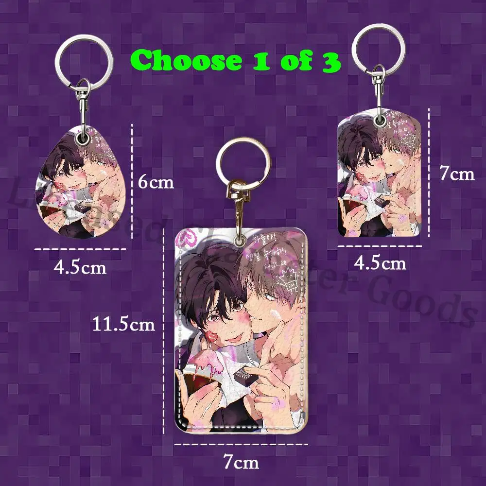 L-Lost In The C-Cloud Custom Access Card Case Leather Card Holder Keychain Key Ring Transportation Card Case Gifts view 5