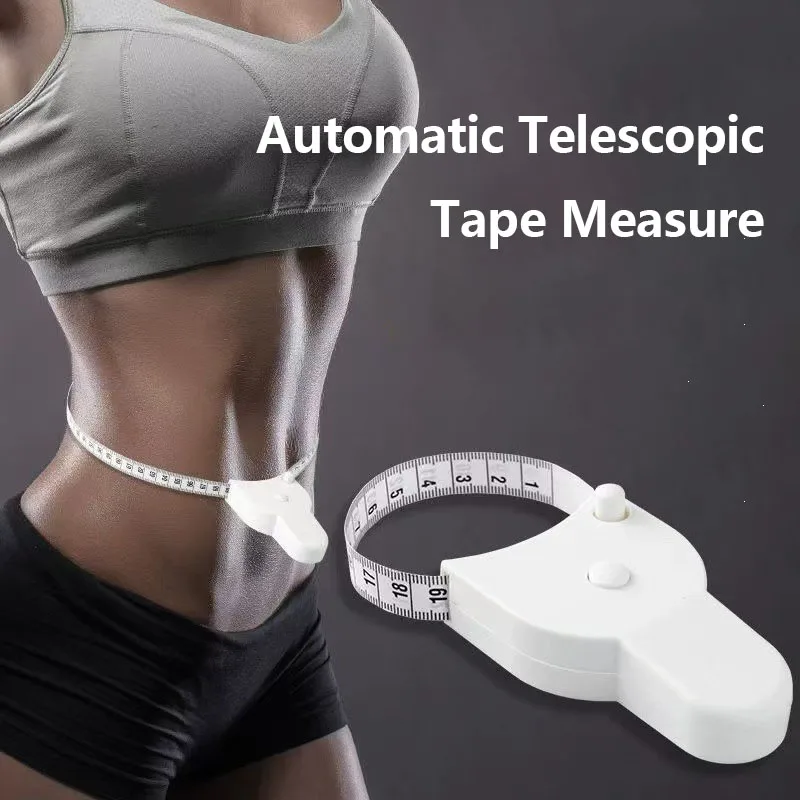 Body Three-Dimensional Ruler Unisex, Perfect Body Tape Measure Automatic Telescopic Tape Measure（Length 150Cm/59Inch)